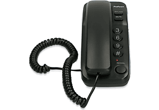 PROFOON TX-115 - Kompaktes schnurgebundenes Tischtelefon mit großen Tasten, zur Wandmontage geeignet