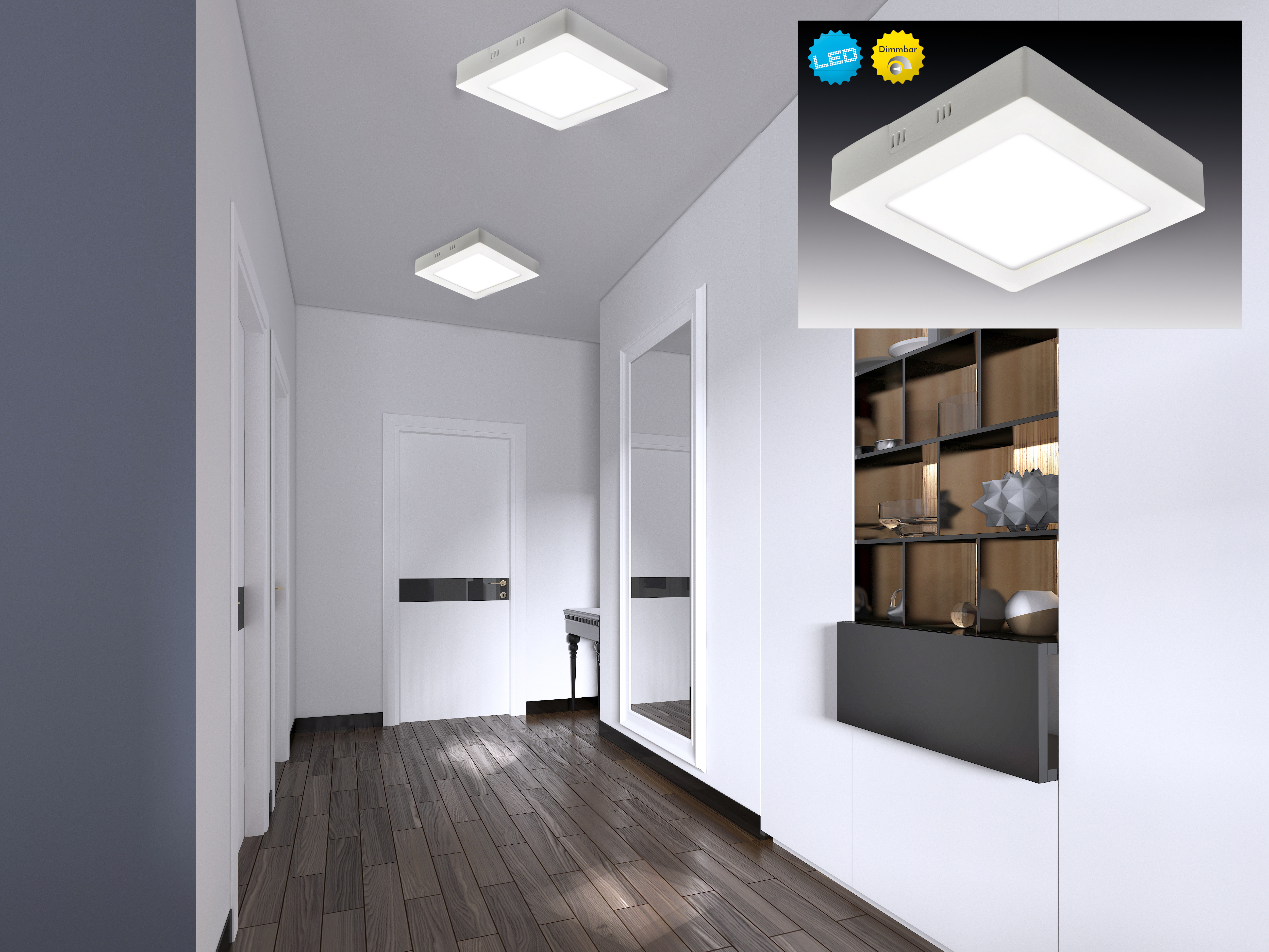 NÄVE LEUCHTEN DIMPLEX LED Panel Warmweiss