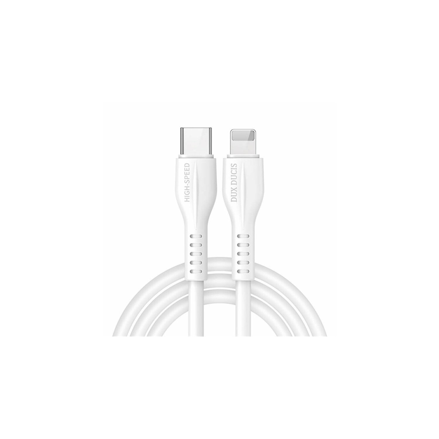DUX DUCIS Ladekabel, Typ USB 2,22A Weiß 1m iOS, auf 20W C