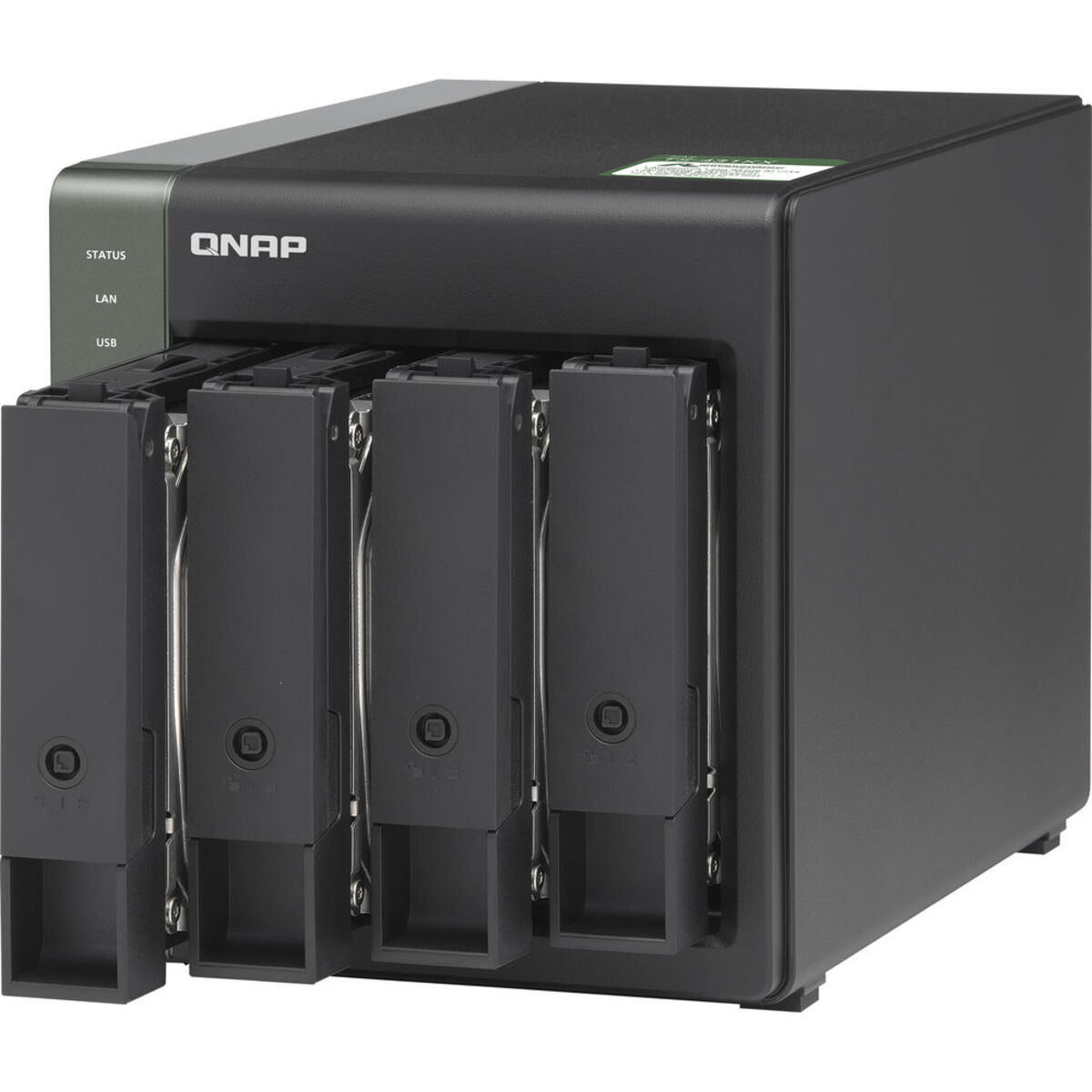 QNAP SYSTEMS TurboNas TS-431X3-4G 8TB (= extern IRONWOLF) 2TB Festplatte 3,5 Zoll mit 4x TB 8 ST