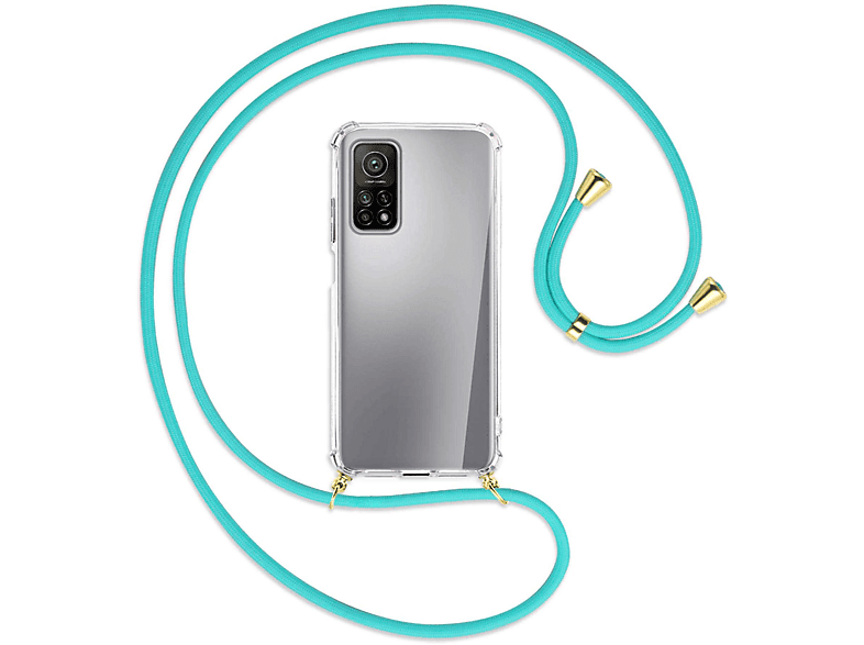 MTB MORE ENERGY 5G, 5G, Pro Türkis Gold Umhänge-Hülle Mi Xiaomi, mit 10T Mi Kordel, / 10T Backcover