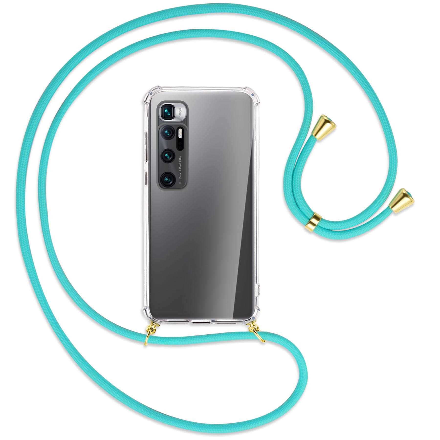 Xiaomi, Backcover, MORE Kordel, Mi mit / Gold 10 ENERGY Türkis Ultra, MTB Umhänge-Hülle