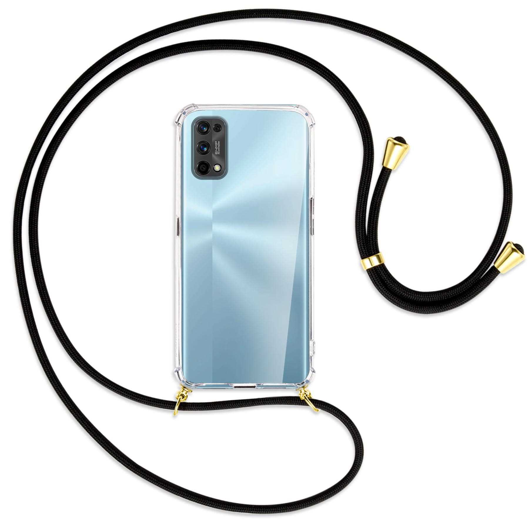 Realme, ENERGY X7 mit MTB Backcover, Pro, MORE Gold / Kordel, Schwarz Umhänge-Hülle