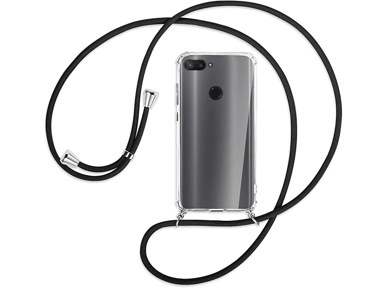 Silber 8 Lite, Mi MORE Xiaomi, Umhänge-Hülle Backcover, Schwarz MTB mit ENERGY / Kordel,