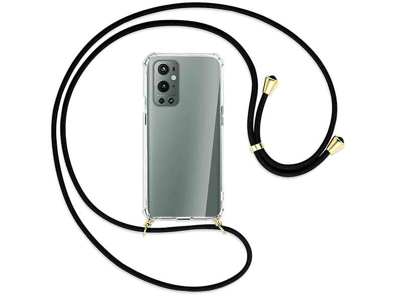 MTB MORE ENERGY / Backcover, OnePlus, Kordel, mit Pro, 9 Umhänge-Hülle Schwarz Gold
