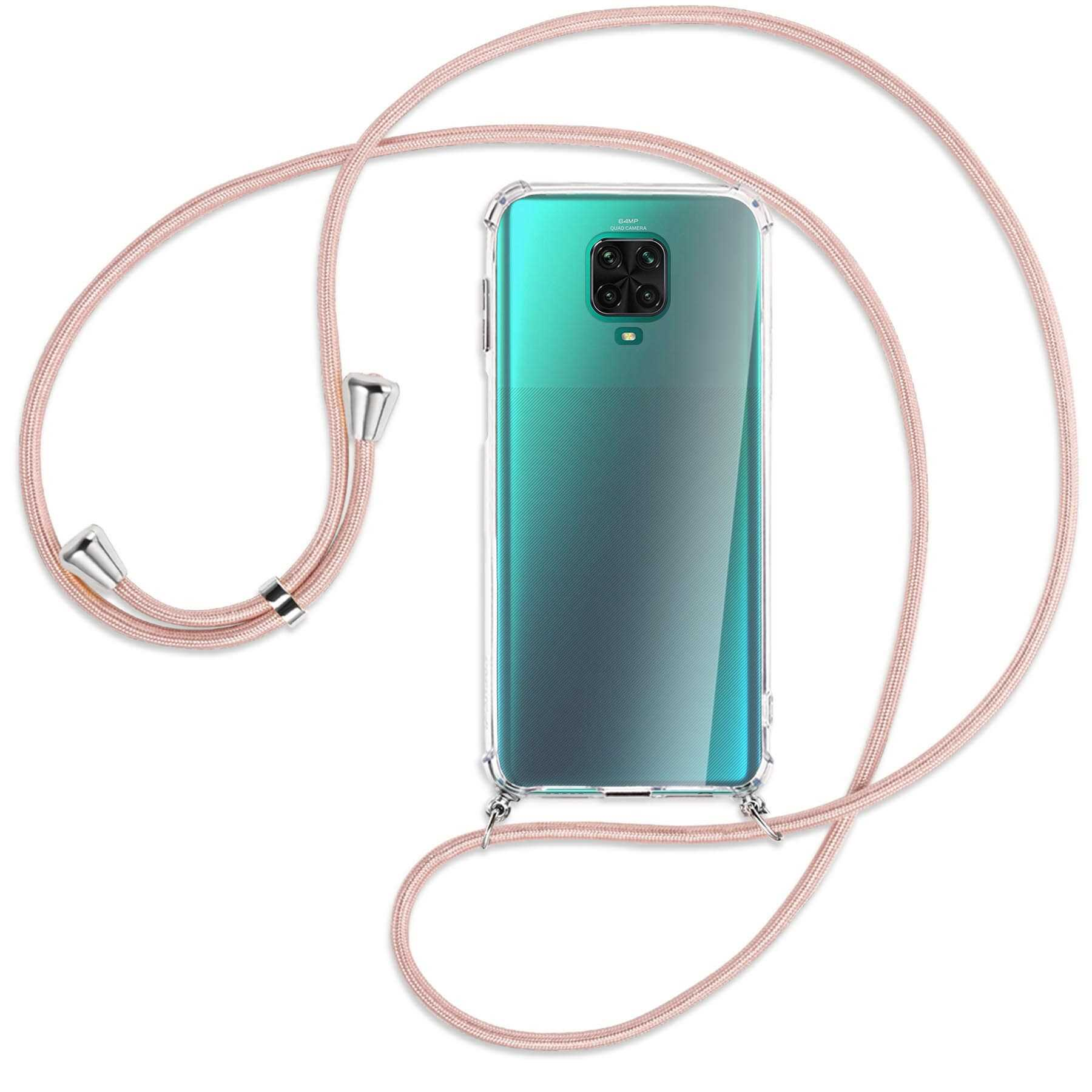 9S, MTB mit Backcover, Note Redmi Pro, Rosegold Umhänge-Hülle / Silber ENERGY Redmi 9 Kordel, Note MORE Xiaomi,