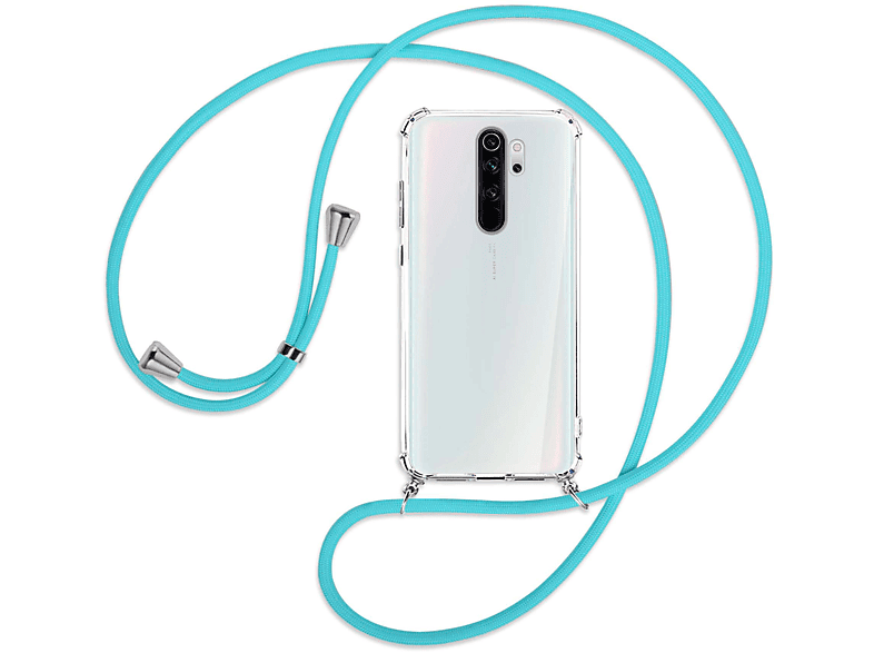 / Umhänge-Hülle Redmi Silber ENERGY Xiaomi, Backcover, Note MTB Pro, Kordel, 8 mit Türkis MORE