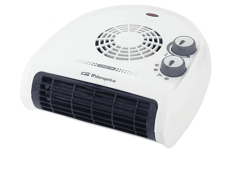Orbegozo FH 5030 - Calefactor, termostato regulable, 2 niveles de potencia,  función ventilador aire frío, calor instantáneo, indicador luminoso, asa de  transporte, 2500 W, blanco : : Hogar y cocina