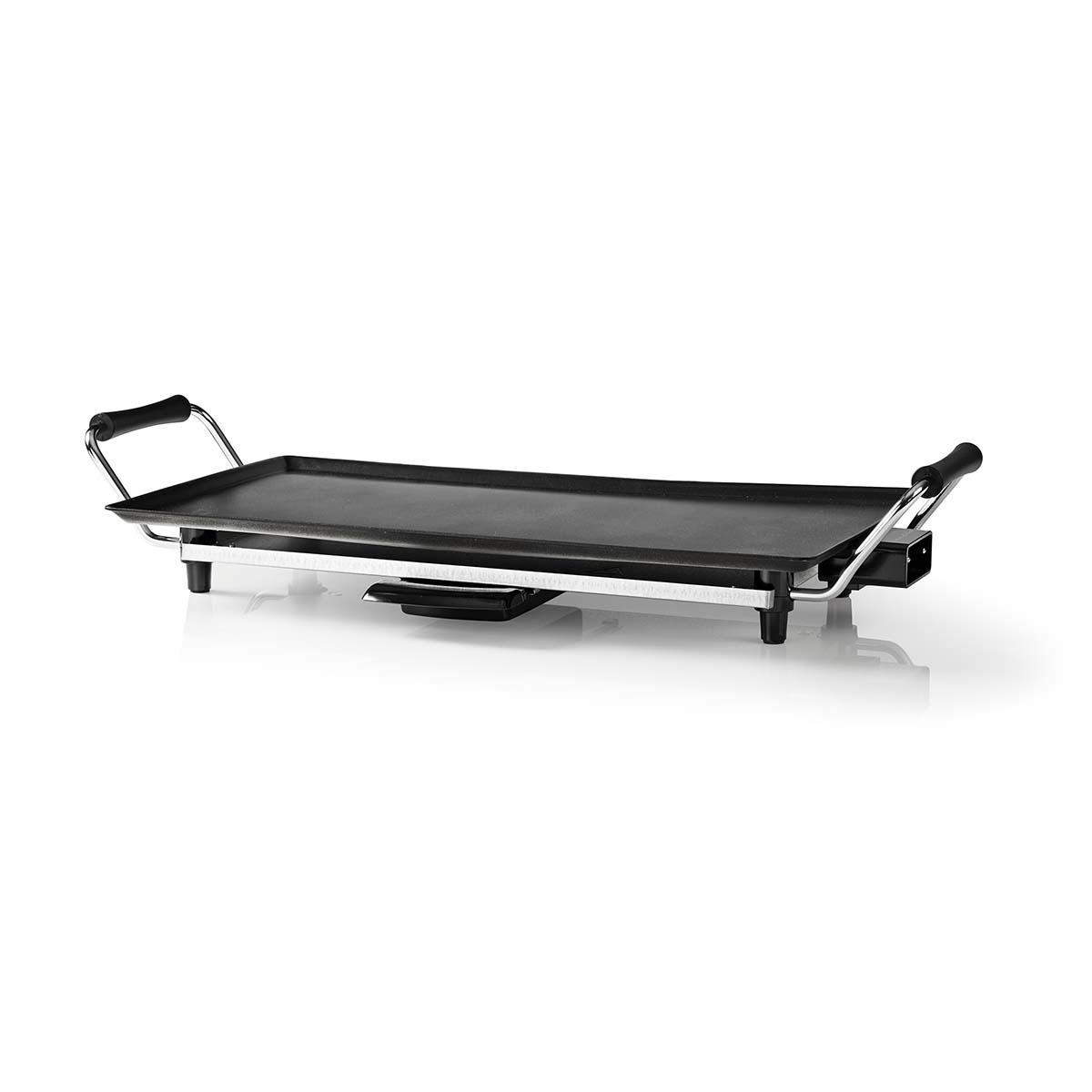 NEDIS FCTE110EBK50 Teppanyaki-Tischgrill, Schwarz (2000 Watt)