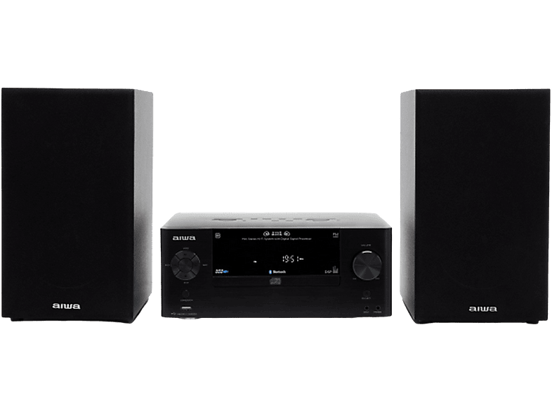 AIWA Aiwa Mikro-Anlage W FM,50 Bluetooth,Bluetooth,MP3, MSBTU-500 (schwarz) Hi-Fi, Fernbedienung, (RMS) Mini-HiFi-Stereoanlage