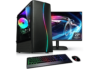 KIEBEL Allround AMD Ryzen 5 4600G, Komplettsysteme mit Ryzen 5 4600G Prozessor, 32 GB RAM, 1 TB SSD, 3 TB HDD, Vega