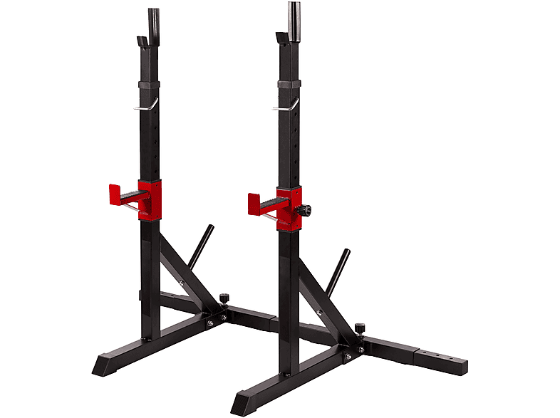 ZOOMYO Hantelständer zur Aufbewahrung von Hanteln oder fürs Training,trägt bis 200 kg Gewicht Gewichtsständer, rot-schwarz