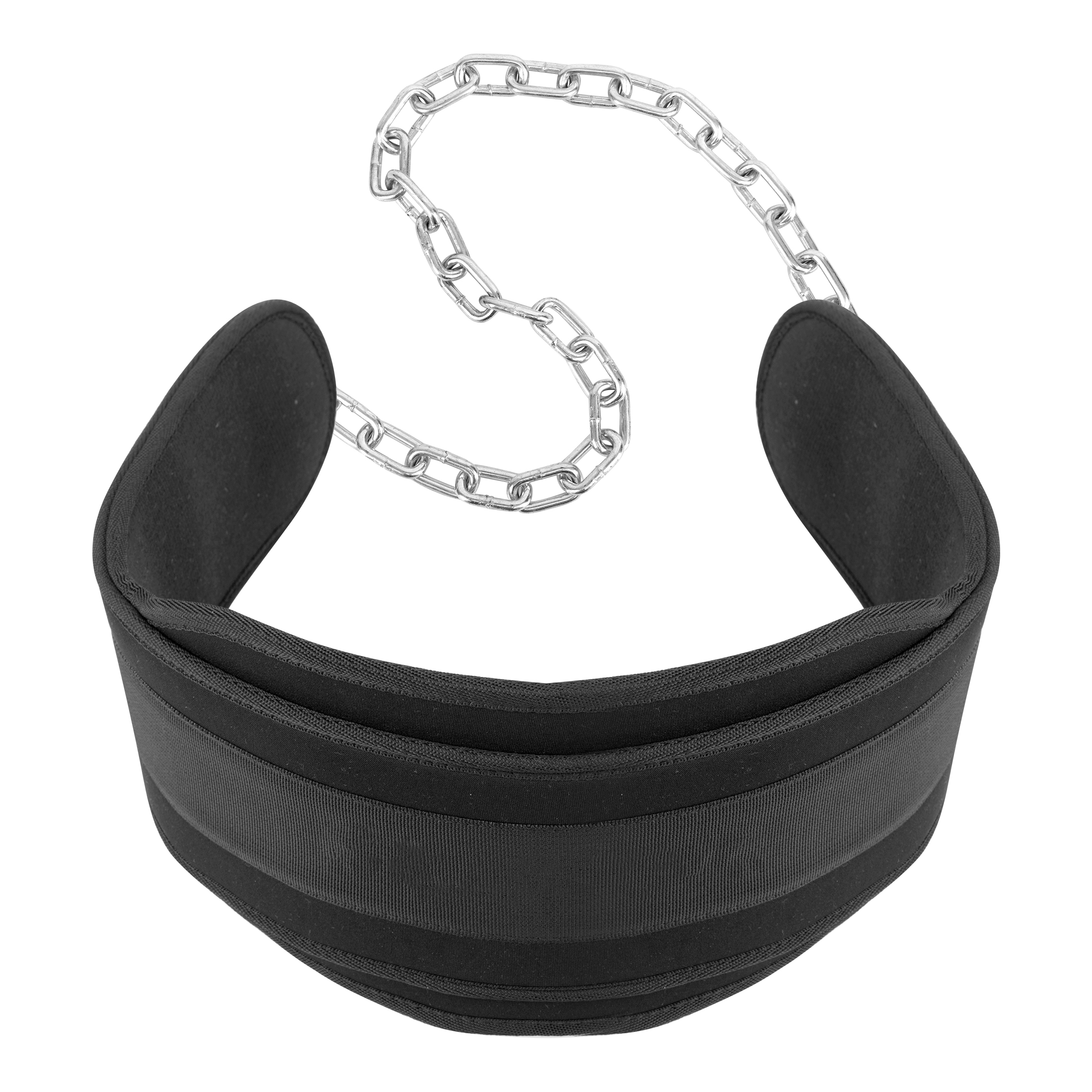 schwarz-silber Dipgürtel Fitnessgürtel, ZOOMYO