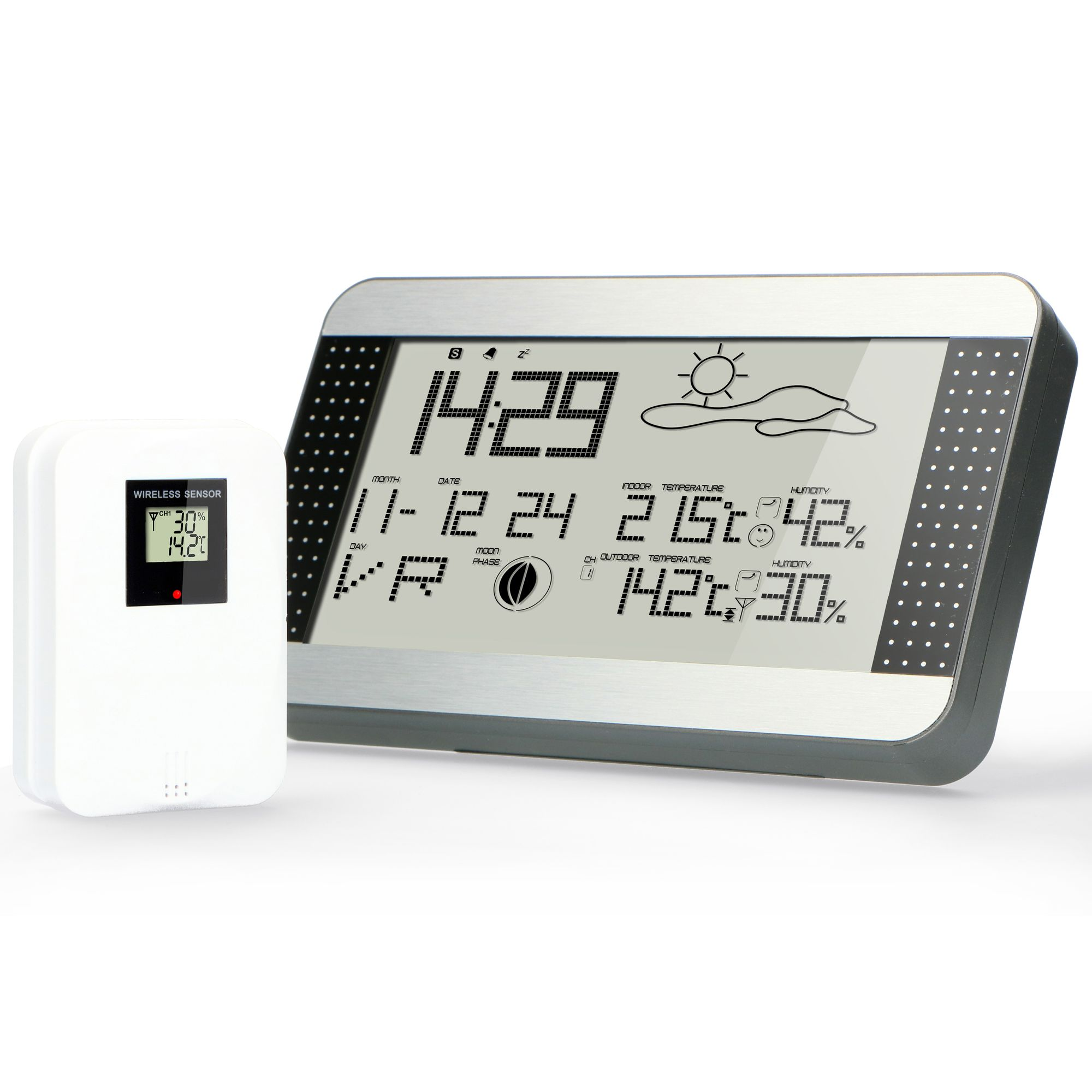 - WS-1700 Temperatur - Wetterstation und - Luftfeuchtigkeitsanzeige ALECTO