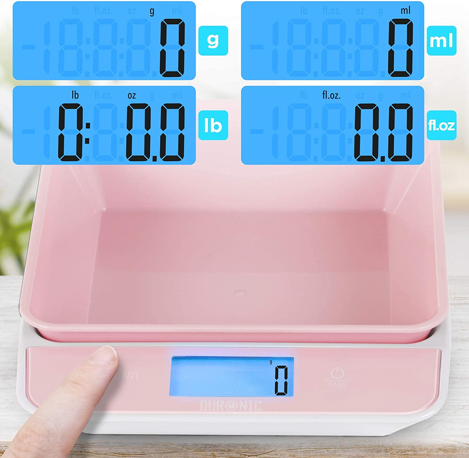 Balanza de cocina DURONIC Duronic KS100 PK Báscula cocina