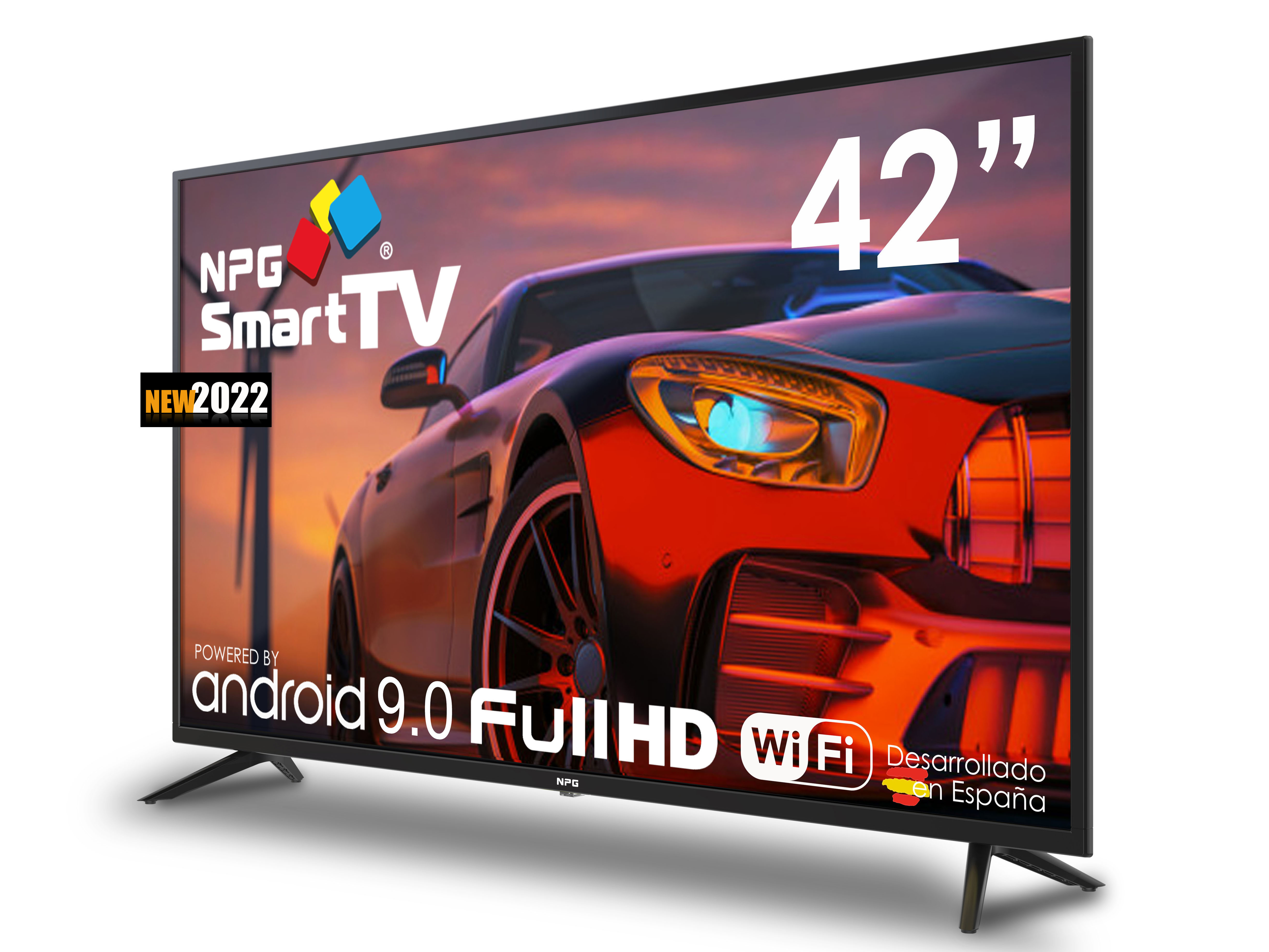 TV LED 42" S430L42F - NPG, Full-HD, Quad-Core, Smart TV, DVB-T2 (H.265), Negro