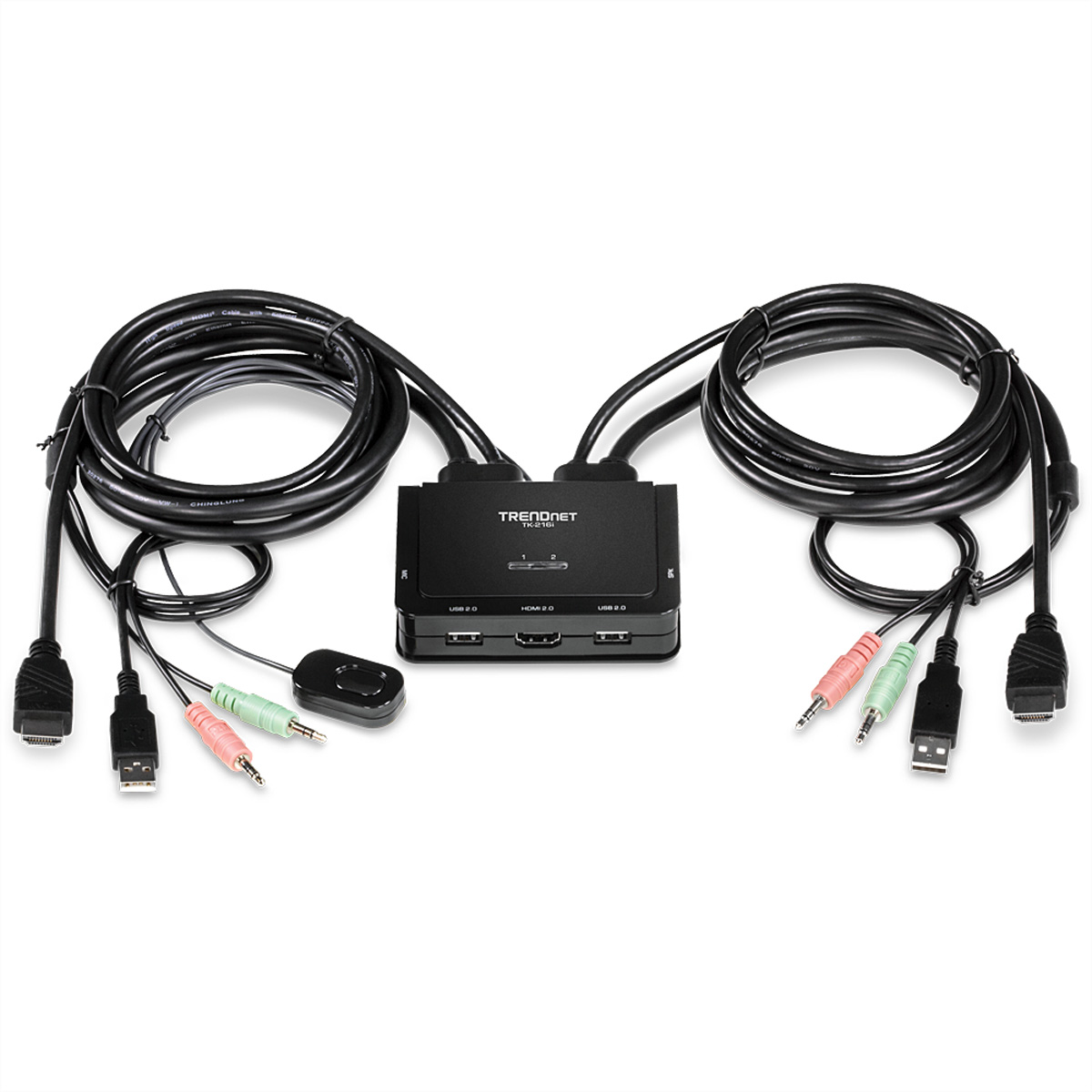 KVM-Switch, HDMI KVM 2-Port Switch TK-216i 4K TRENDNET HDMI