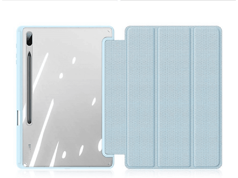 Blau Eco-Leder, für Samsung Plus S8 (SM-X800) Tablethülle DUX Toby Galaxy Bookcover DUCIS