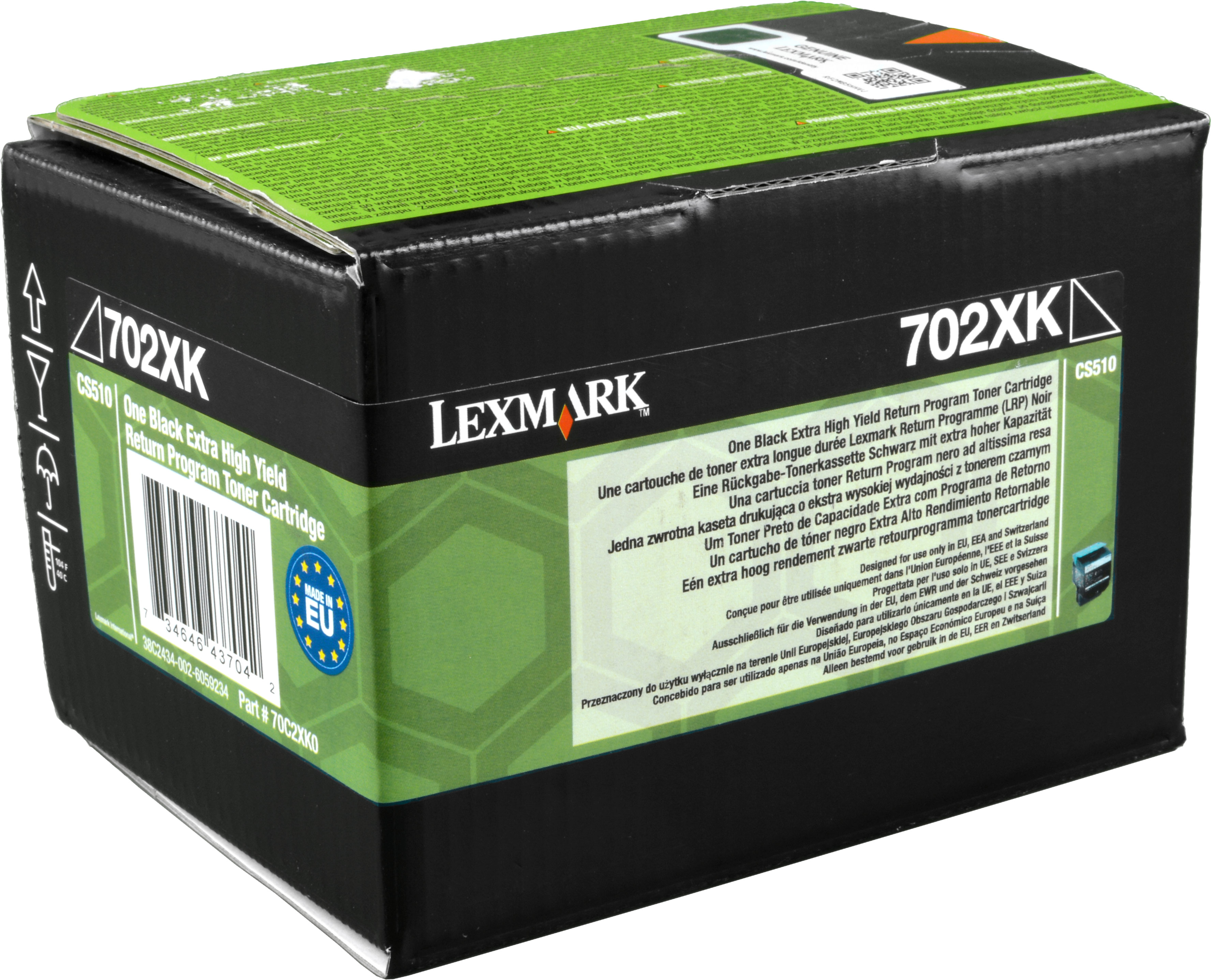 LEXMARK 70C2XKE, (70C0X10) 70C0X10 schwarz Toner