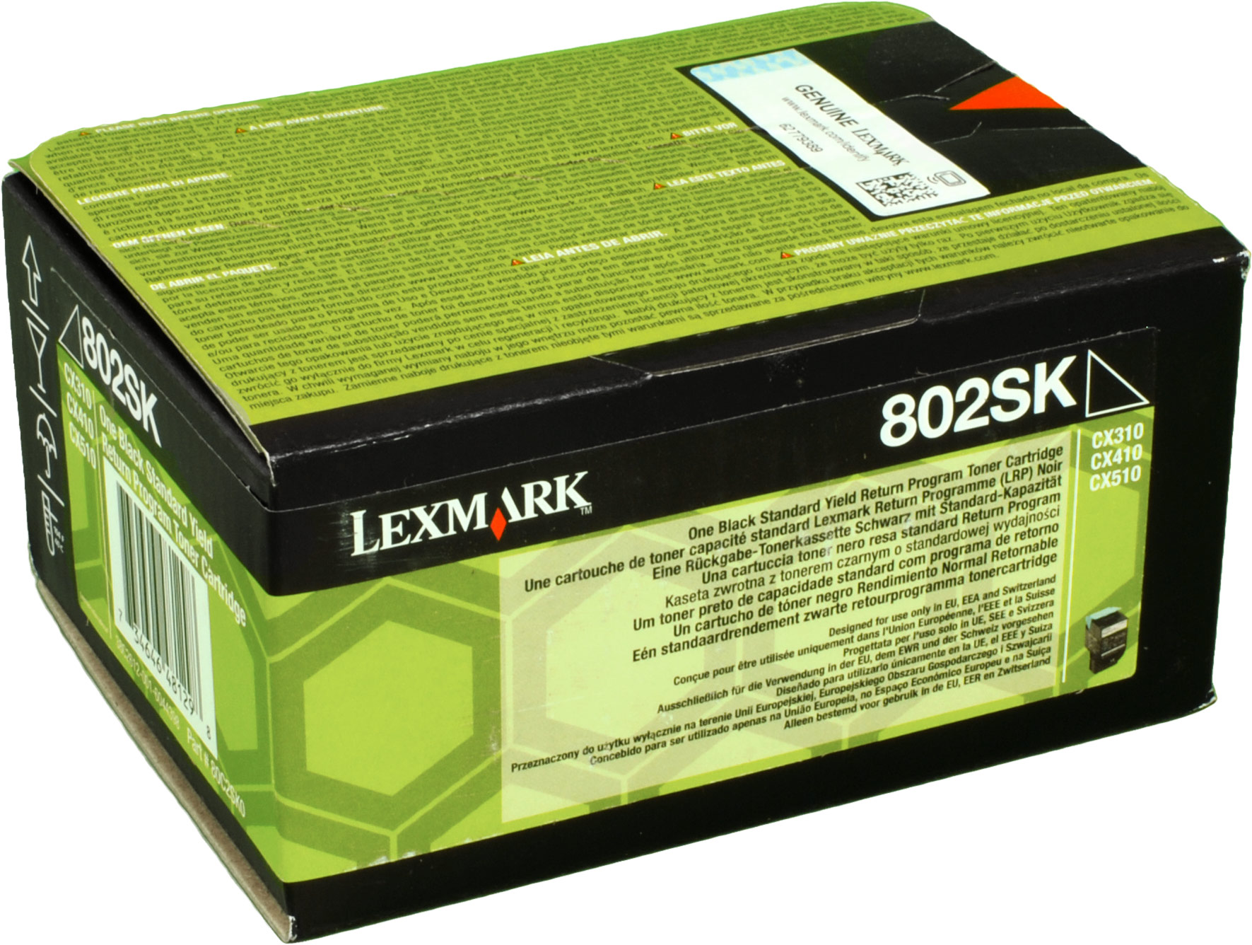 80C0S10 schwarz LEXMARK Toner 80C2SKE, (80C0S10)