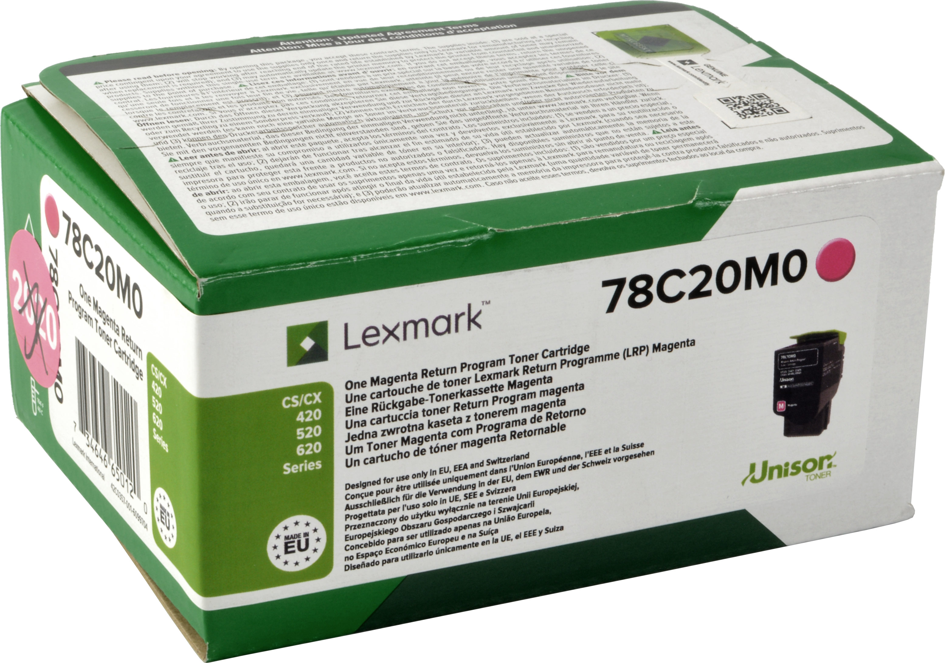 LEXMARK 78C20M0 Toner magenta (78C20M0)