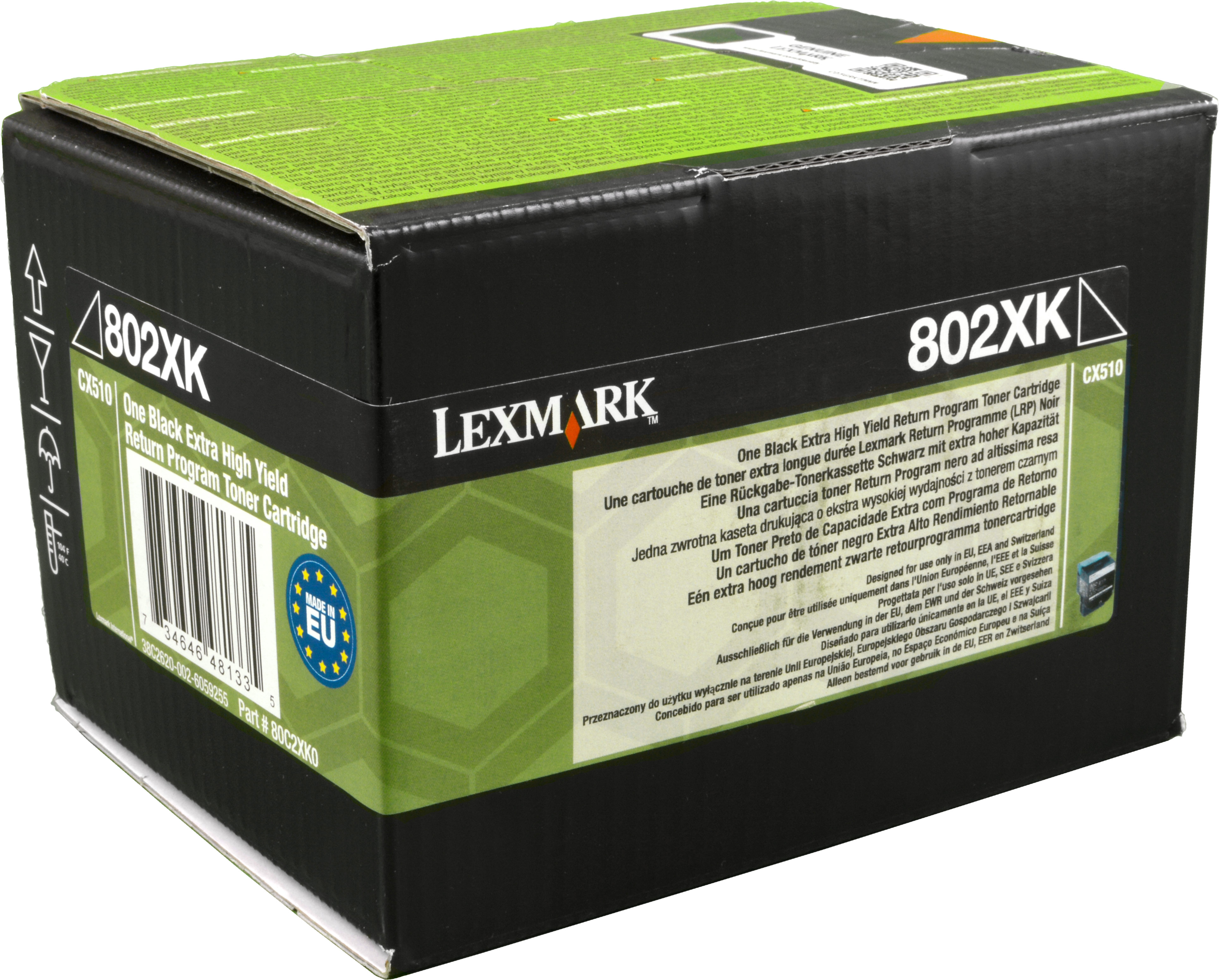 schwarz 80C2XKE, LEXMARK Toner 80C0X10 (80C2XK0)