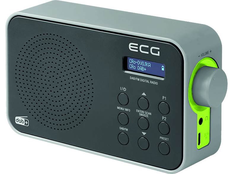 ECG RD 110 DAB Black DAB+ / FM Tuner 30 FM/ 30 DAB+ Vorwahlen