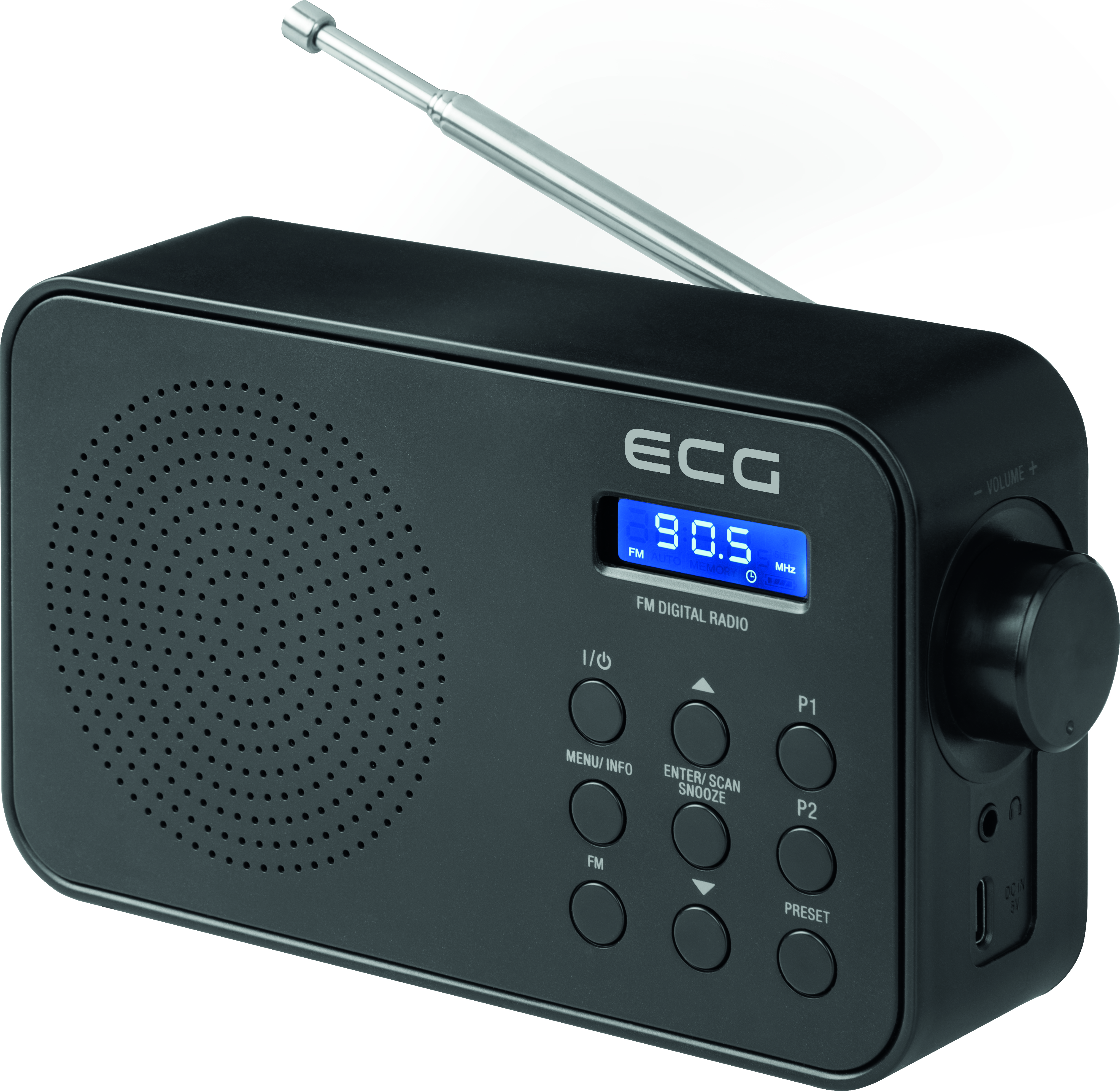 | Tuner | 105 FM, Tragbares Alarmauswahl: FM Schwarz Vorwahlen FM | FM Signal/Radio 30 ECG R Radio, |