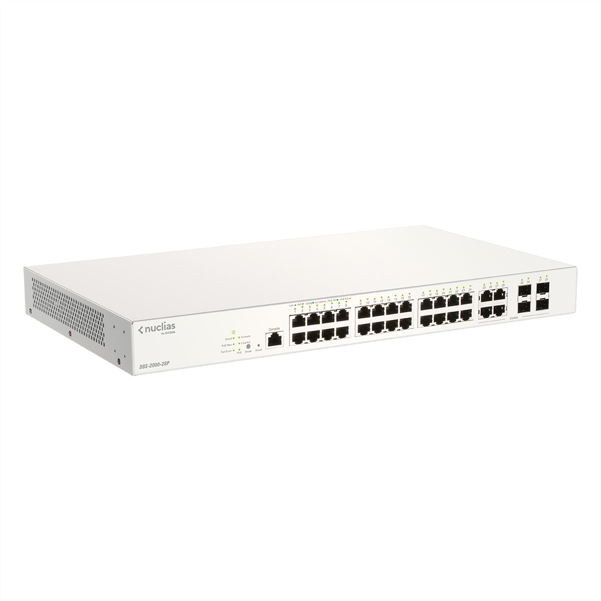D-LINK DBS-2000-28P PoE+ Layer2 Switch Cloud Switch 28-Port Nuclias Gigabit PoE Gigabit Managed