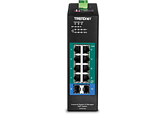 TRENDNET TI-PG102i 10-Port DIN-Rail Switch Industrial Gigabit Managed PoE+ Industrial Networking
