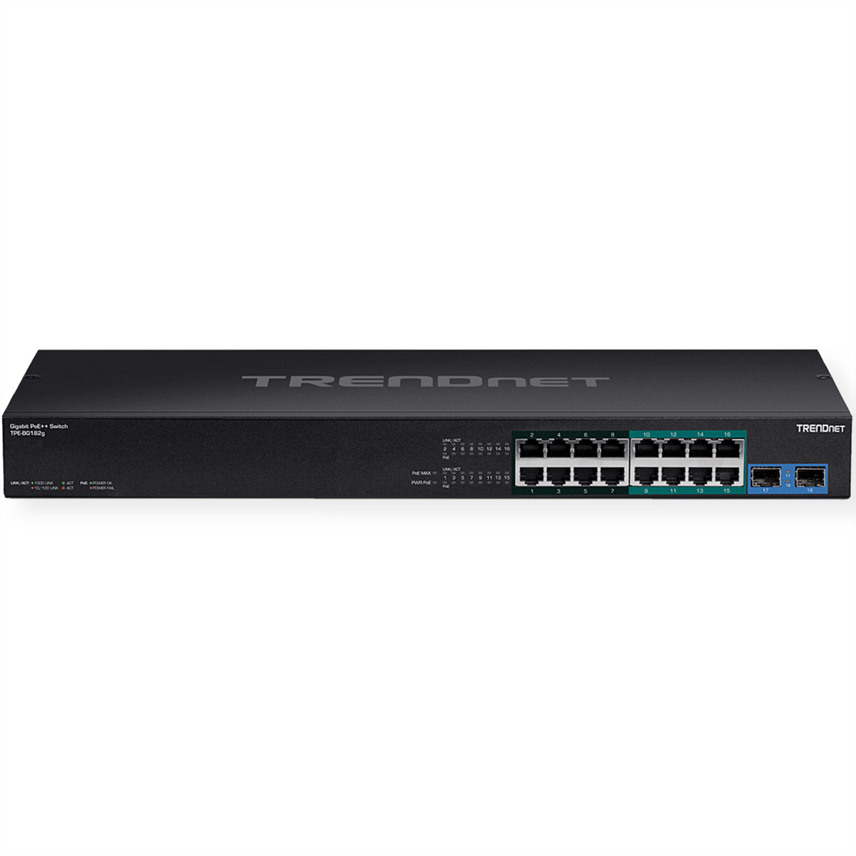 4PPoE 18-Port Switch Gigabit PoE TRENDNET TPE-BG182G Switch Gigabit