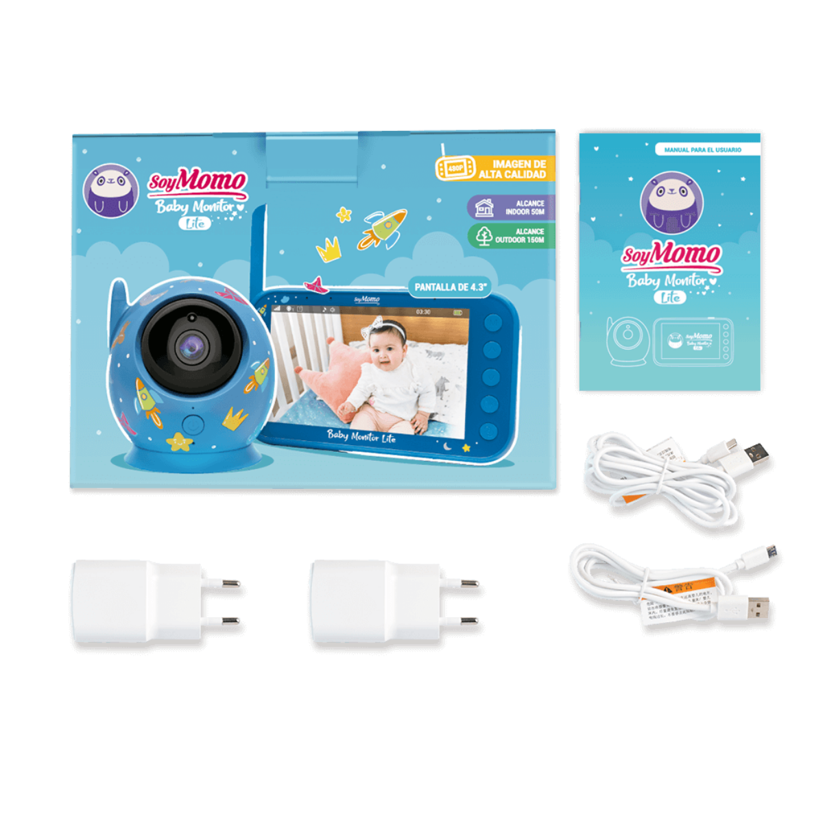 Babyphone Monitor mit SOYMOMO Lite Kamera Baby