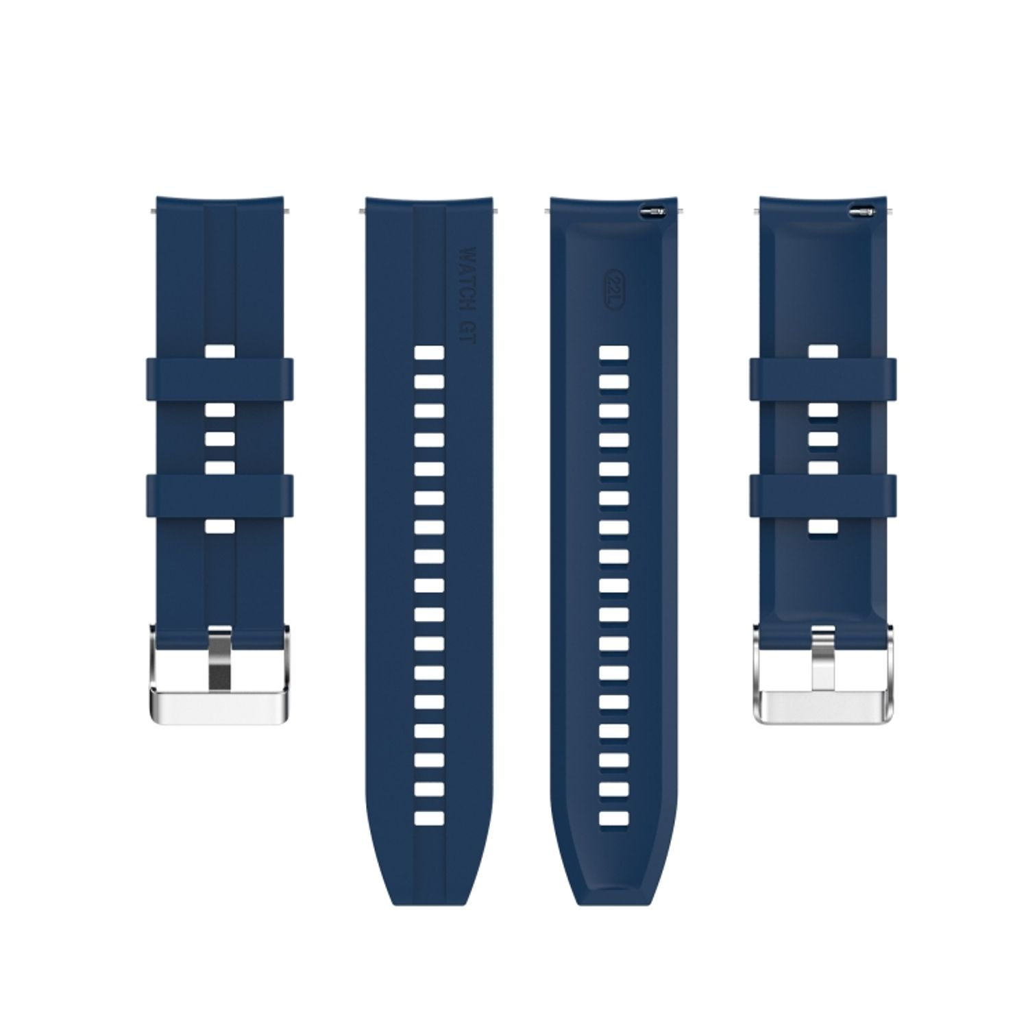 3 Huawei, Ersatzband, KÖNIG Watch Blau 42mm, DESIGN Sportarmband, GT