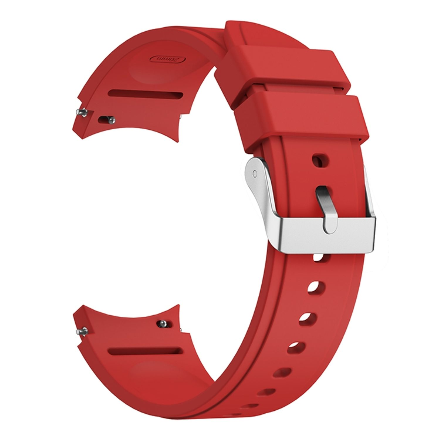 KÖNIG DESIGN Watch 44mm, Samsung, Sportarmband, 4 Galaxy Ersatzband, Rot