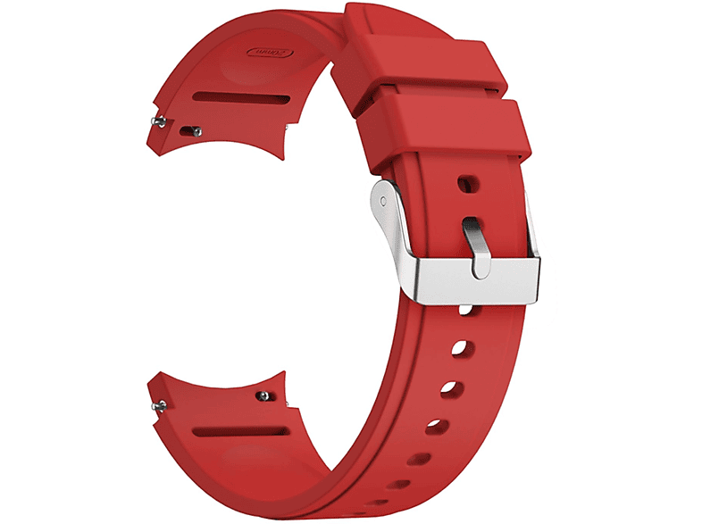 KÖNIG DESIGN Watch 44mm, Samsung, Sportarmband, 4 Galaxy Ersatzband, Rot