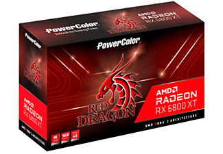 POWERCOLOR AXRX 6800XT 16GBD6-3DHR/OC (AMD, Grafikkarte)
