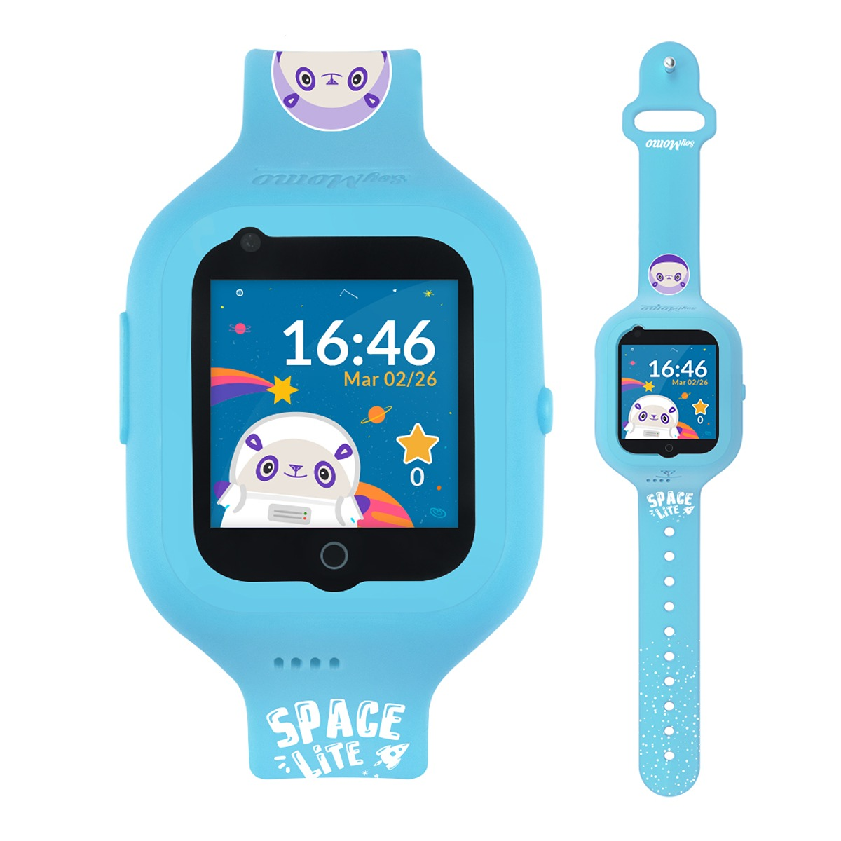 Blau SOYMOMO 10 Smartwatch Lite Kinder Space cm, Silikon,