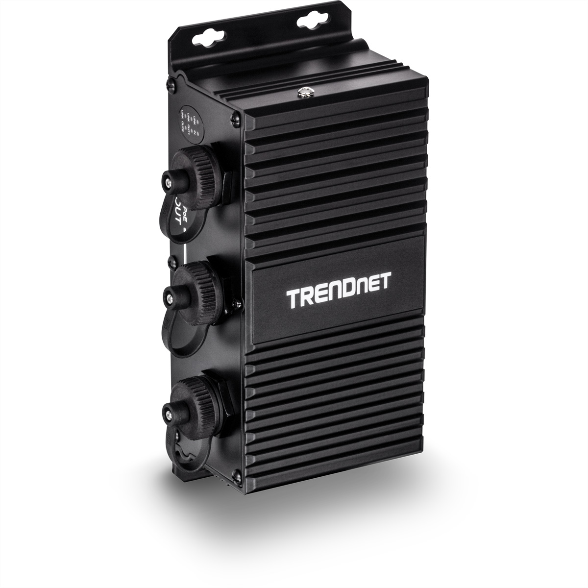 TRENDNET Outdoor Gigabit 2-Port Industrial PoE Injektor UPoE Gigabit Extender TI-EU120