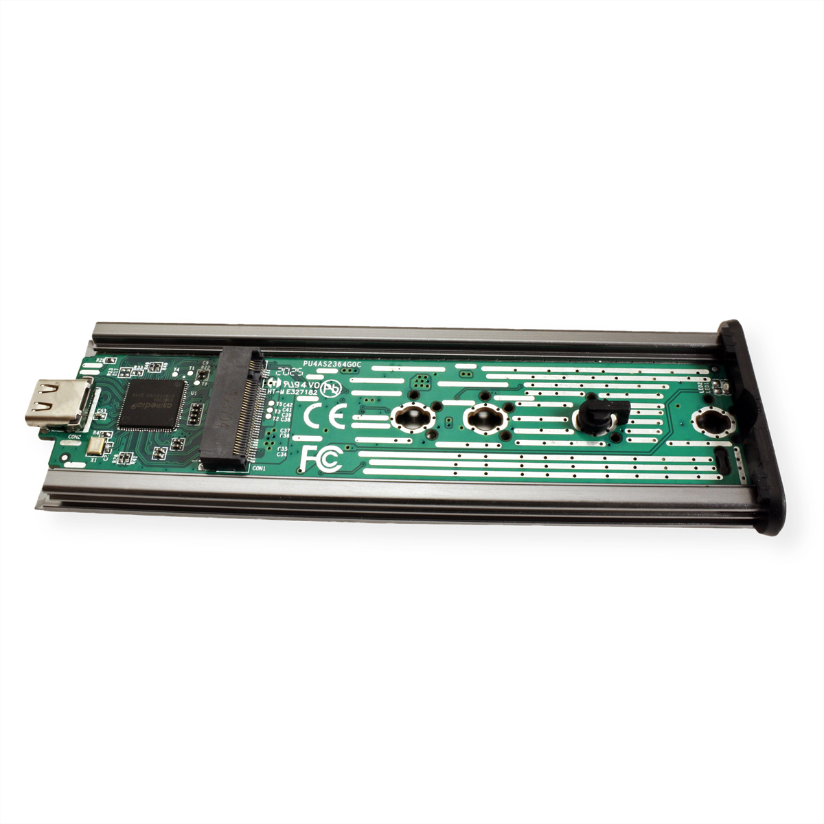 M.2 Typ zu ROLINE Gen 3.2 Externes USB 2x2 SSD-Gehäuse, SSD-Gehäuse C NVMe M.2,