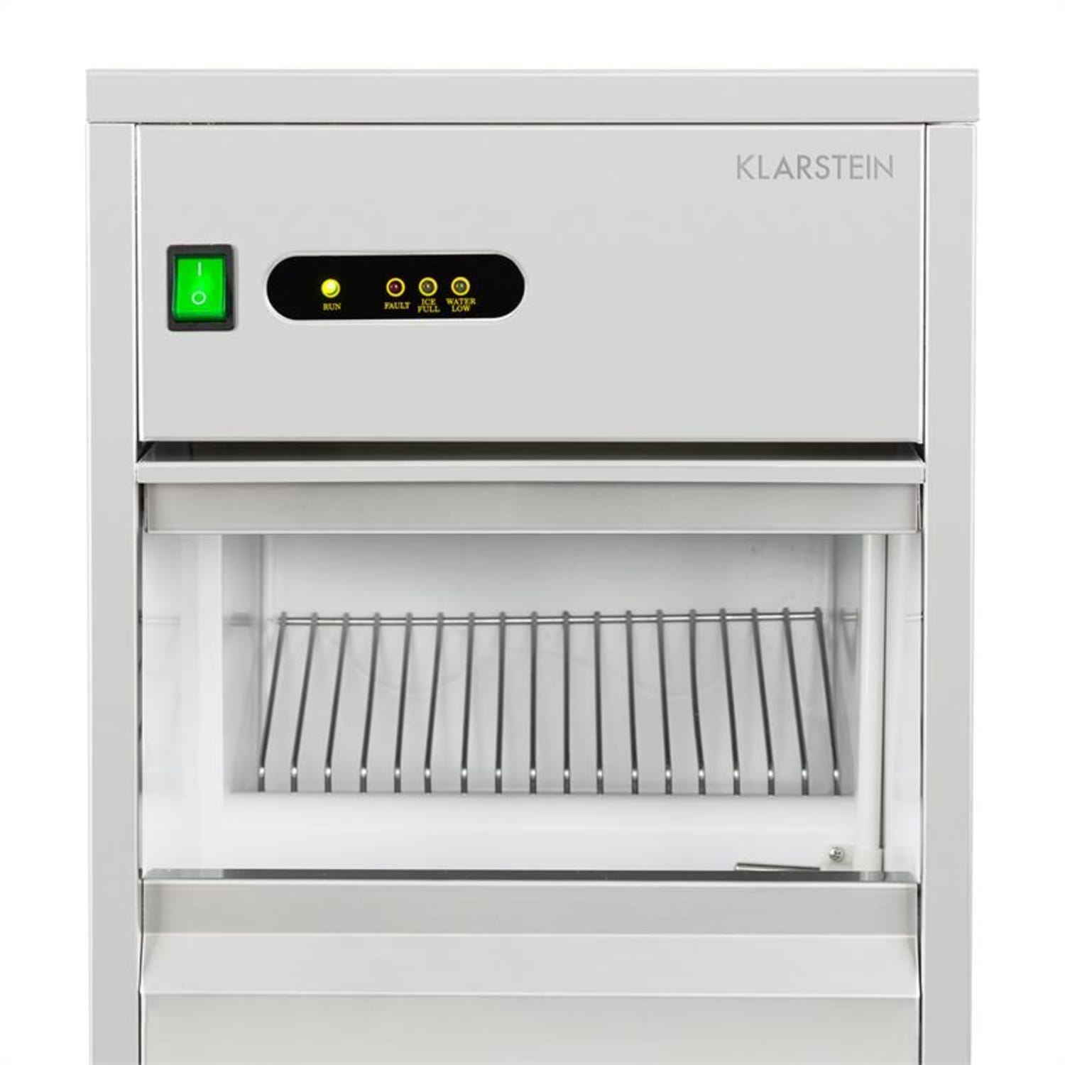 KLARSTEIN Powericer XL Eiswürfelmaschine Watt, Silber) (145