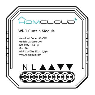 Módulo switch WiFi  - Cortinas CM1 HOMCLOUD, Blanco