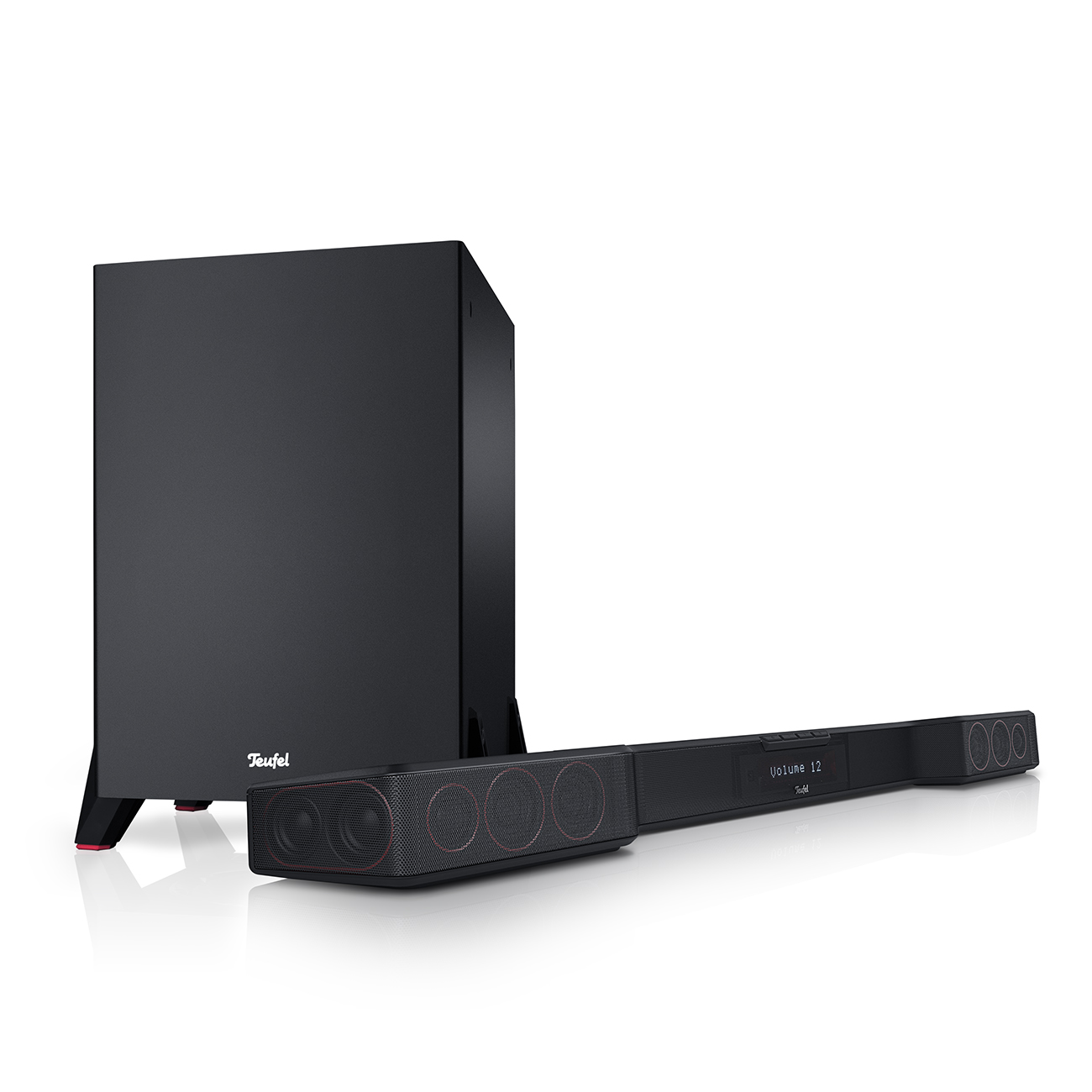 TEUFEL CINEBAR DUETT Power System / Edition Soundbar, Schwarz 2.1 Schwarz \