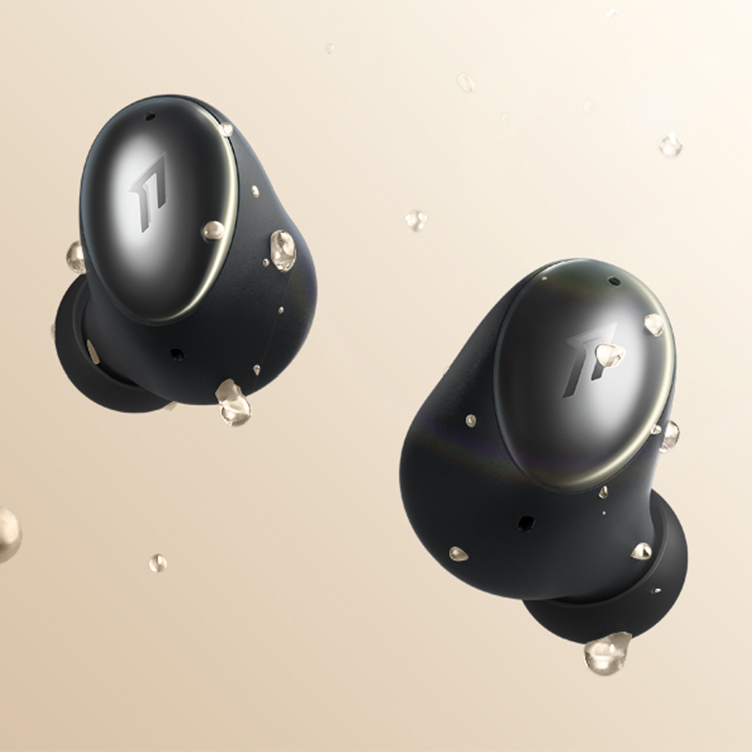 Kabellos Kopfhörer Bluetooth Schwarz ES602 ColorBuds Aufladen, 2 1MORE In-ear