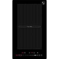 K&H Domino 2 Zonen FLEX SLIDER Control Induktionskochfeld Autark Eingebaut 30-IN-3600FLX Induktionskochfeld (295 mm breit, 2 Kochfelder)