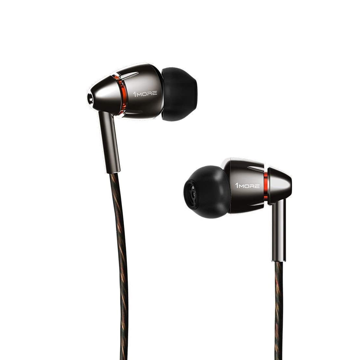 1MORE E1010 In-Ear-Kopfhörer Silber Kopfhörer Treibern, mit zwei In-ear