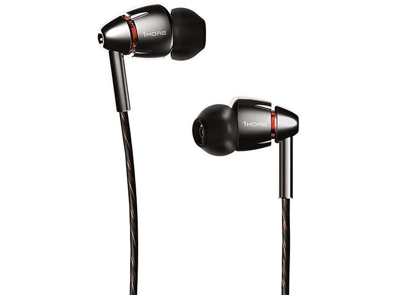 1MORE E1010 In-Ear-Kopfhörer mit zwei Kopfhörer In-ear Treibern, Silber