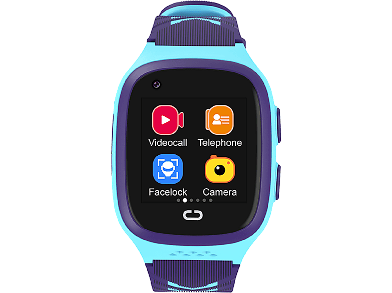 KAREN M LT31 Blau Smartwatch Silikon, Kinder, Blau