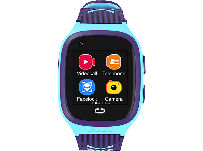 KAREN M LT31 Blau Smartwatch Blau Silikon, Kinder