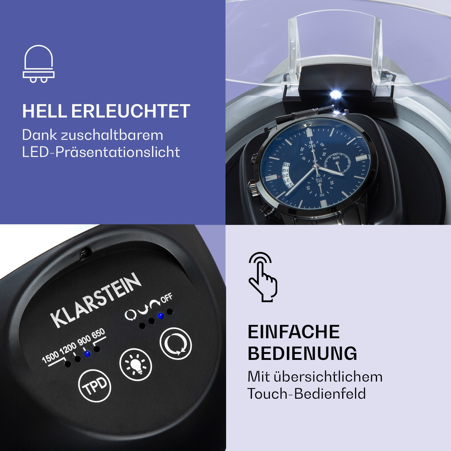 KLARSTEIN St. Gallen Premium Uhrenbeweger Uhrenbeweger ll