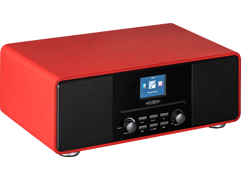 REFLEXION HRA19INT/RD DAB, DAB+, Internetradio, FM, DAB+/UKW, rot Radio, Bluetooth, Internet